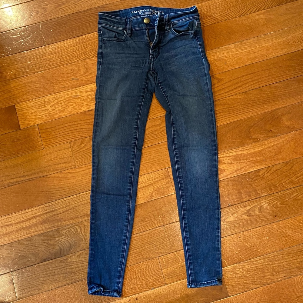 American Eagle Super Super Stretch Blue Jeans